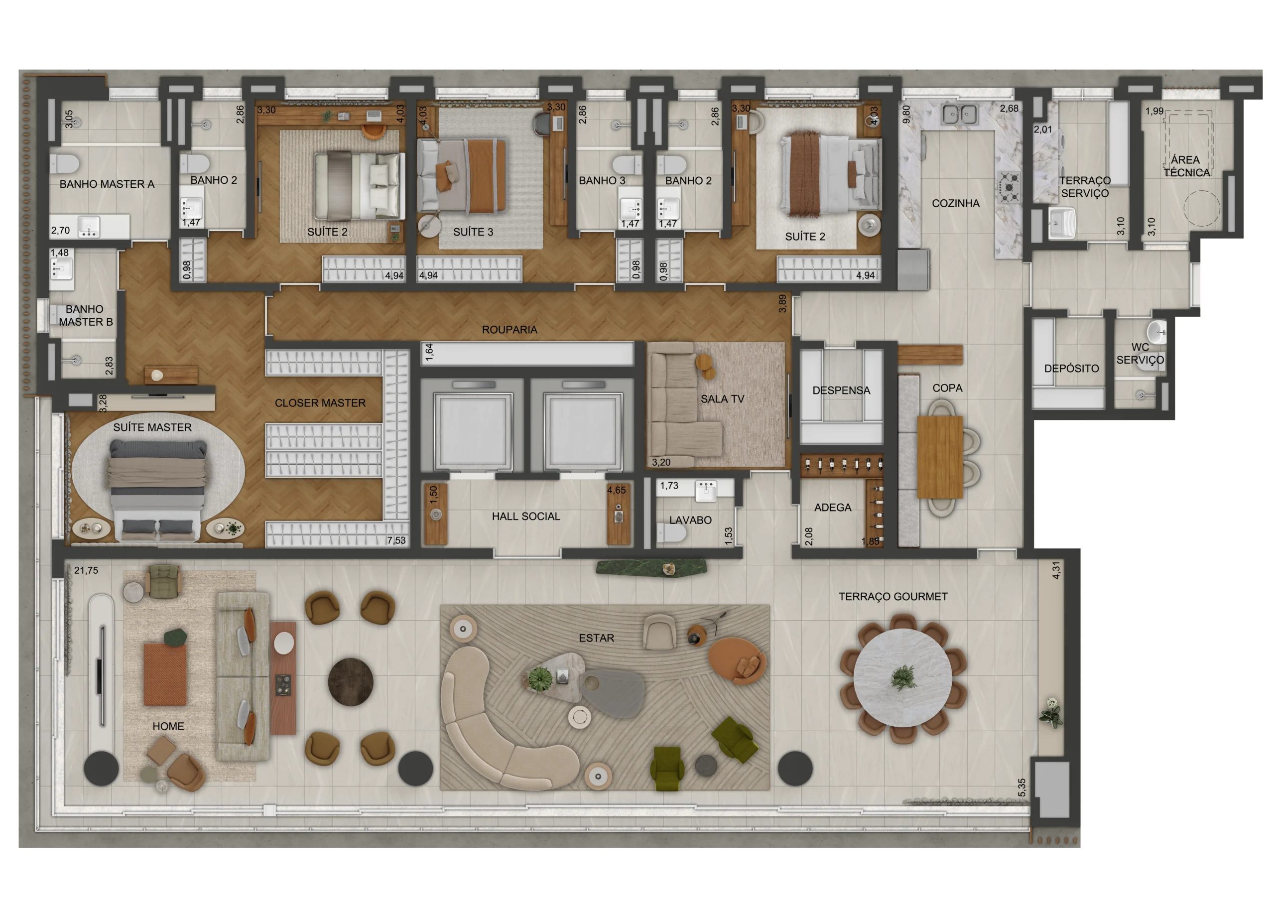 Planta 372m² Padrão Com Cota