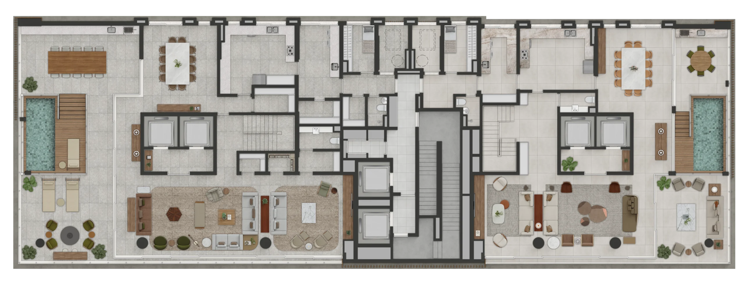Planta Pavimento Duplex Inferior
